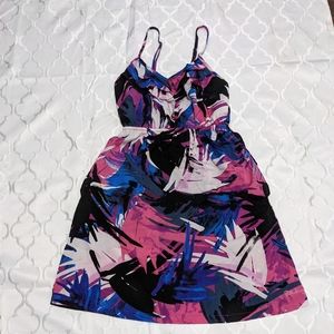 Billabong mini dress. Blue pink small